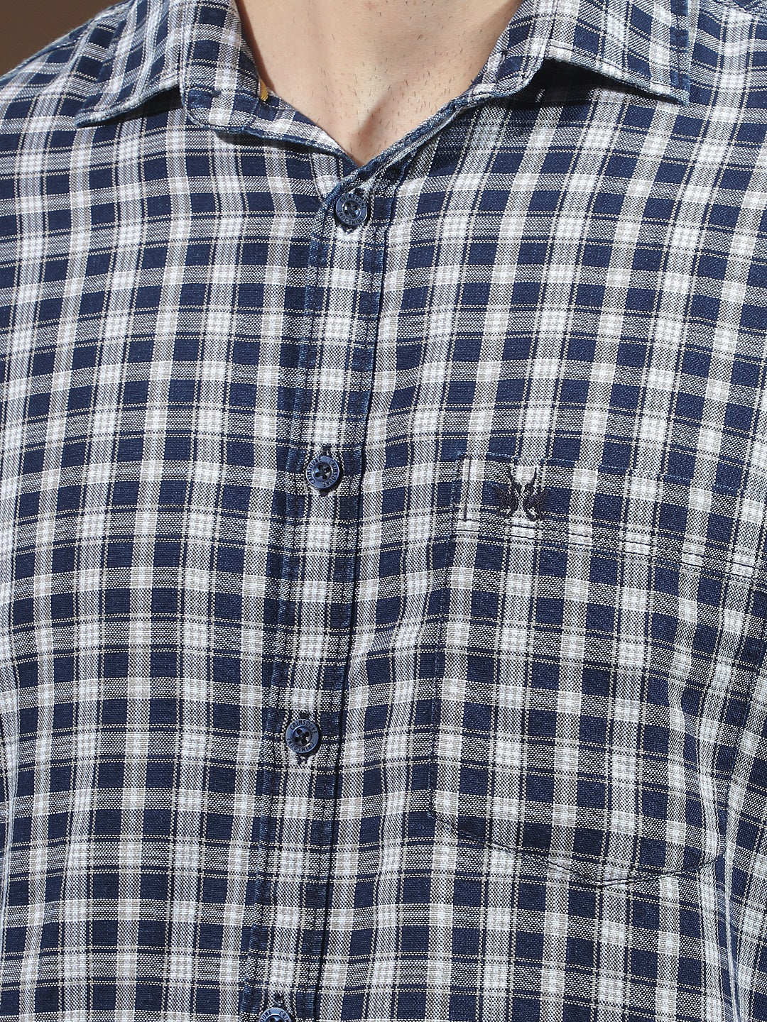 Fawn 100% Cotton Checked Shirt