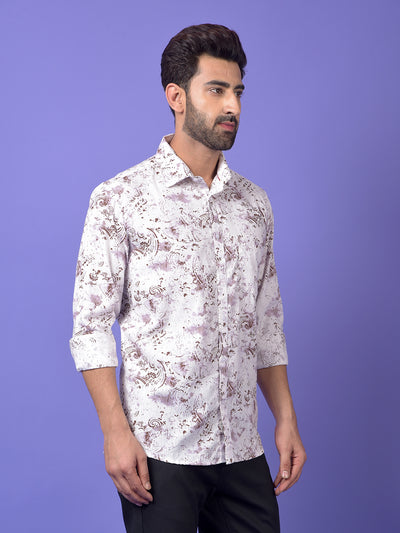 Brown Printed Shirt