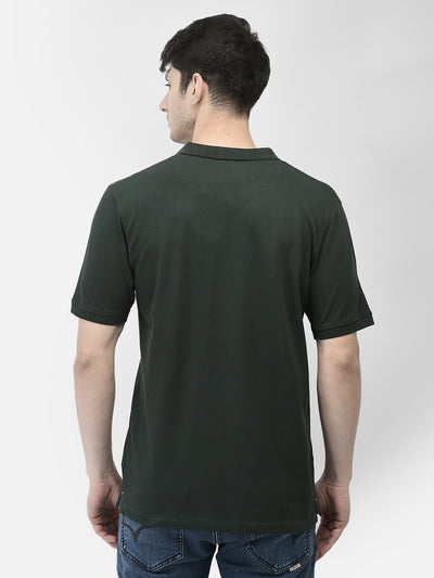 Green Polo Neck T-Shirt