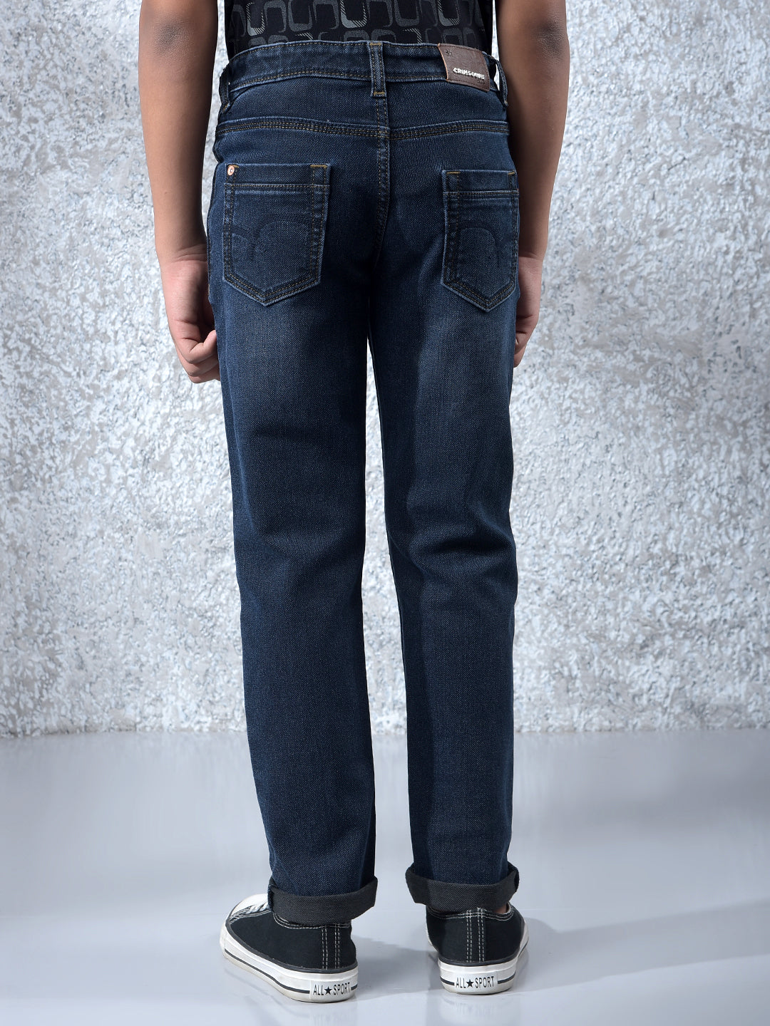 Athleisure Navy Blue Jeans