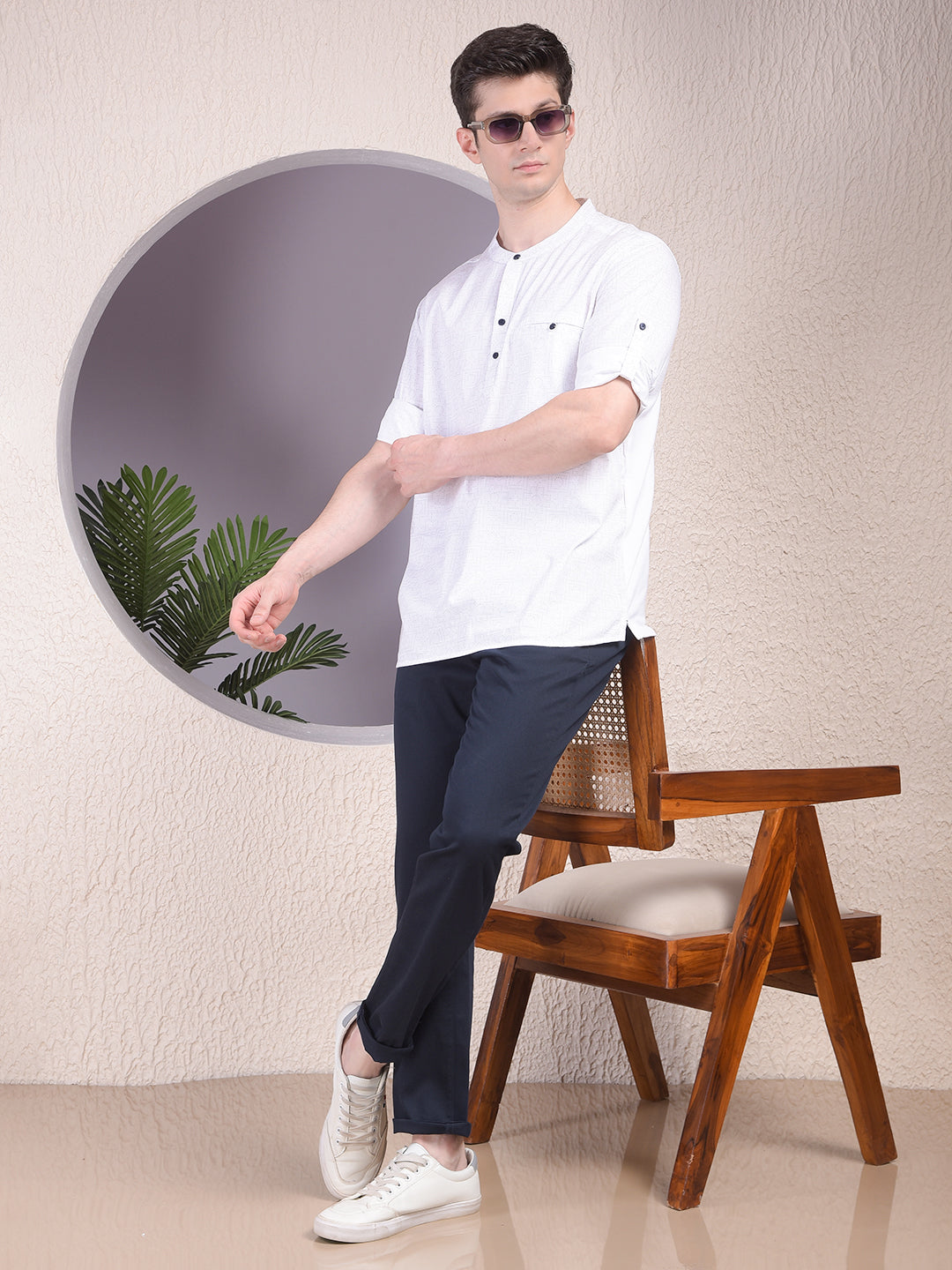 Dreamy White Printed Kurta