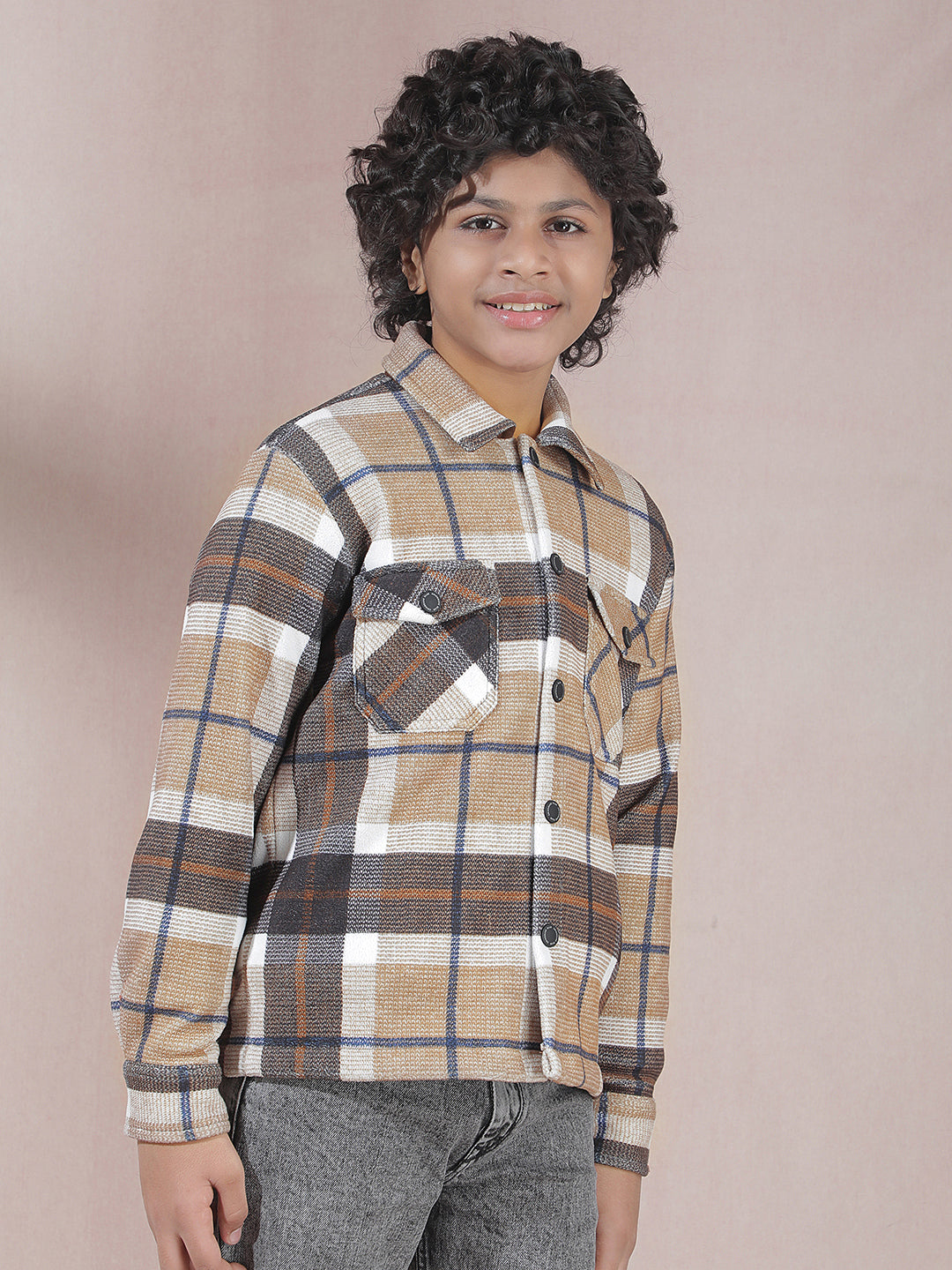 Multi-Color Checked Shacket