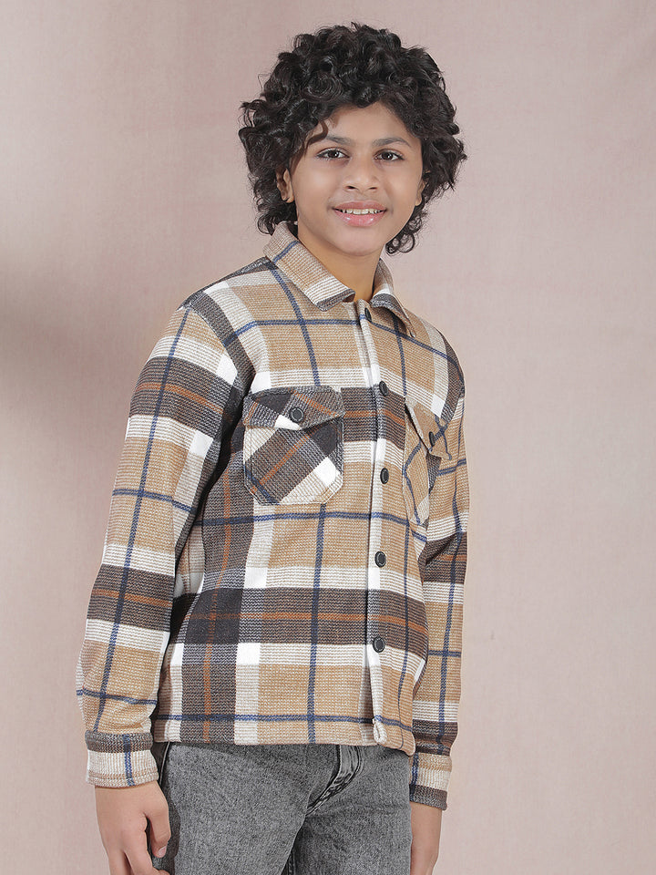 Multi-Color Checked Shacket