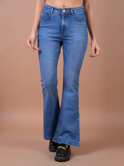 Blue Bootcut Jeans
