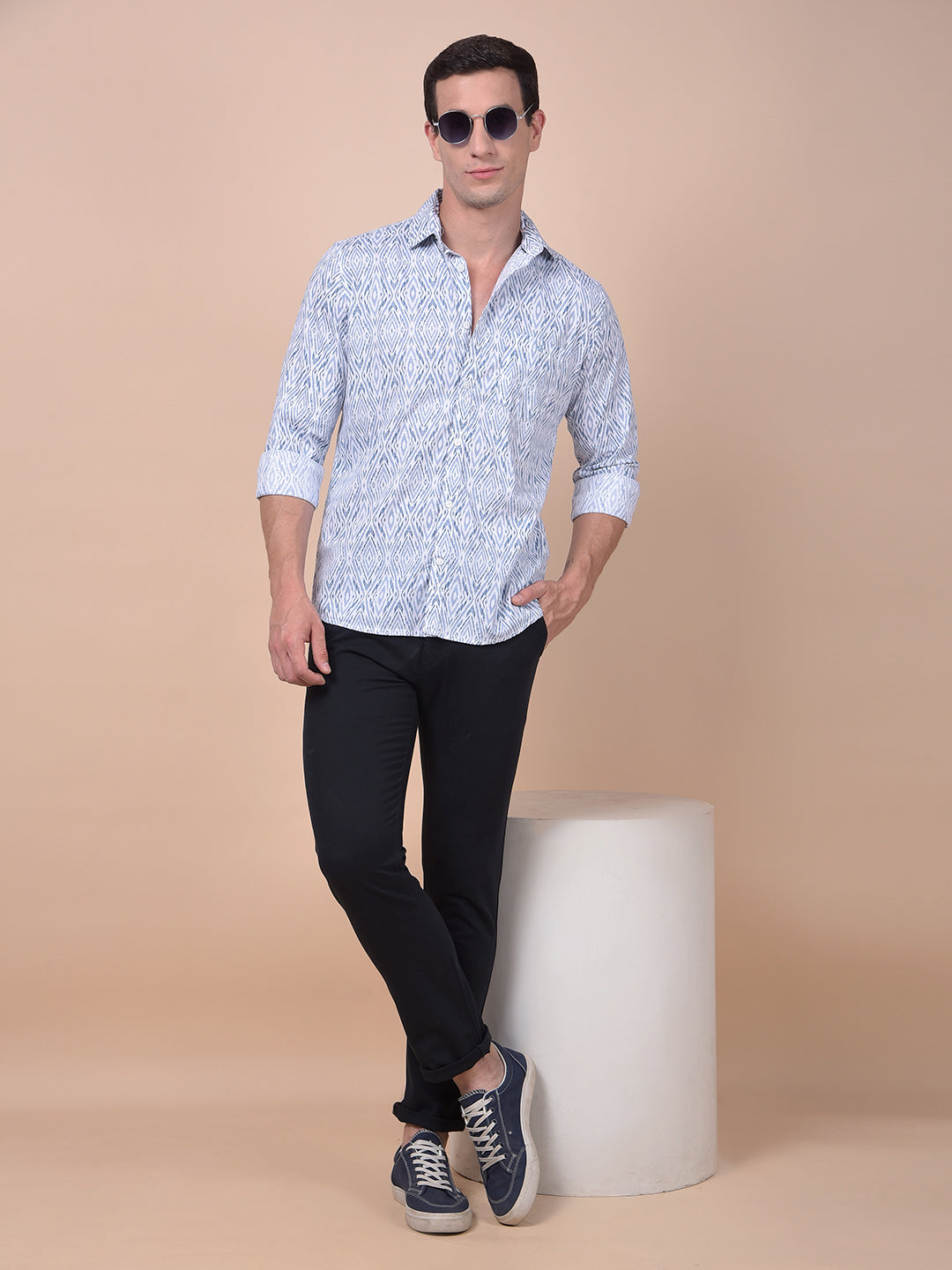 Modern Edgey Navy Blue Trousers