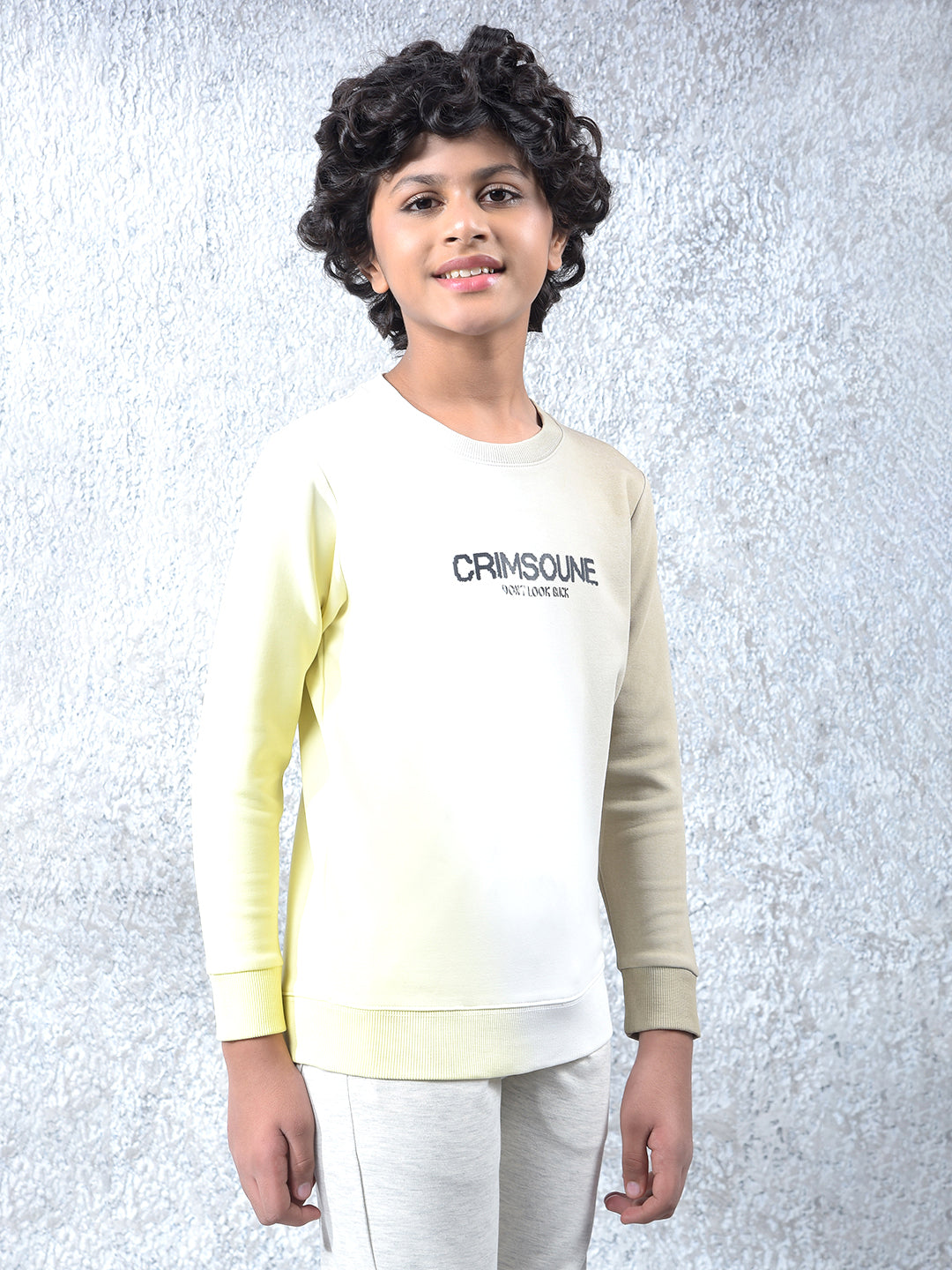 Multi-Color Typographic Print Sweatshirt