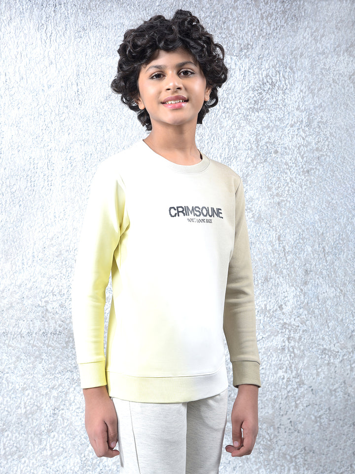 Multi-Color Typographic Print Sweatshirt