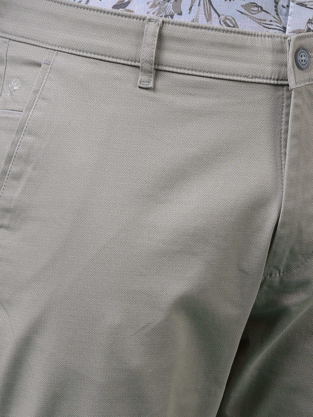 Grey Printed Trousers
