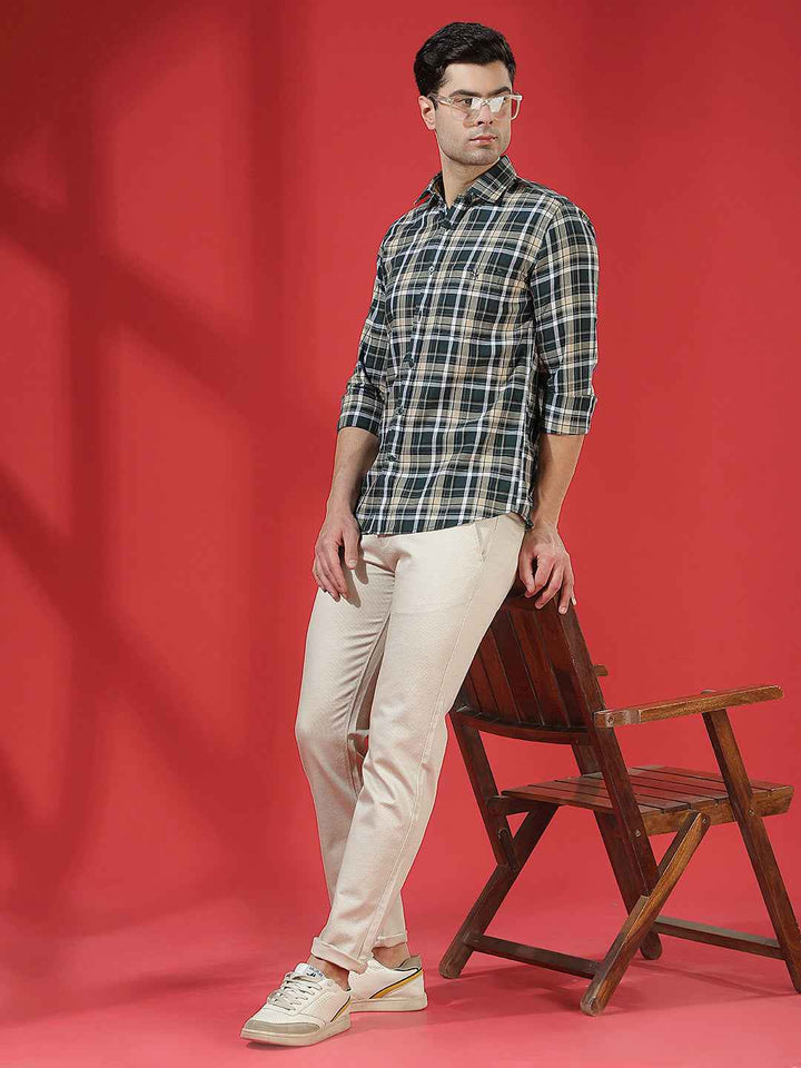 FreshGreen Checked Shirt