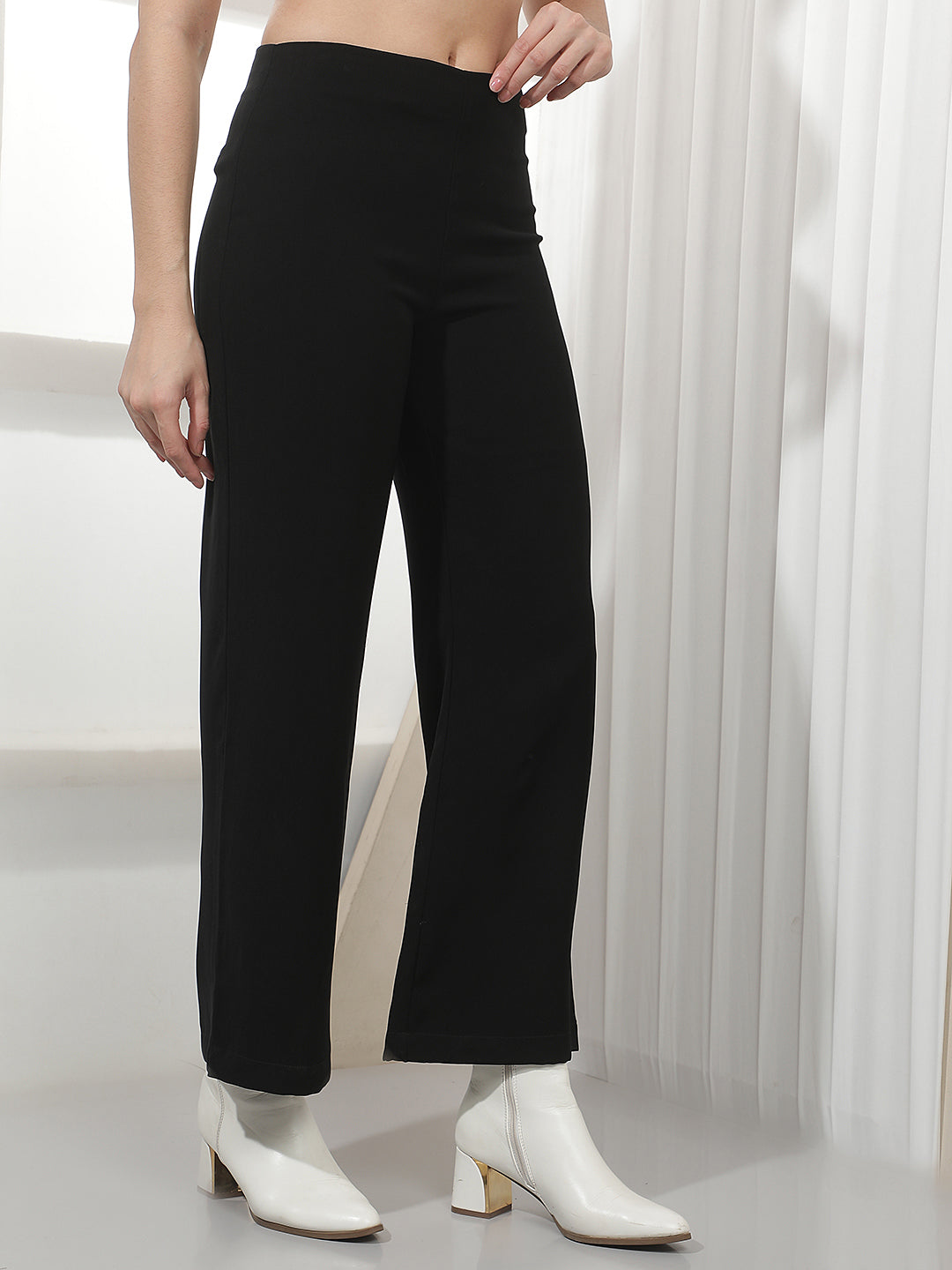 Black Wide Leg Trousers