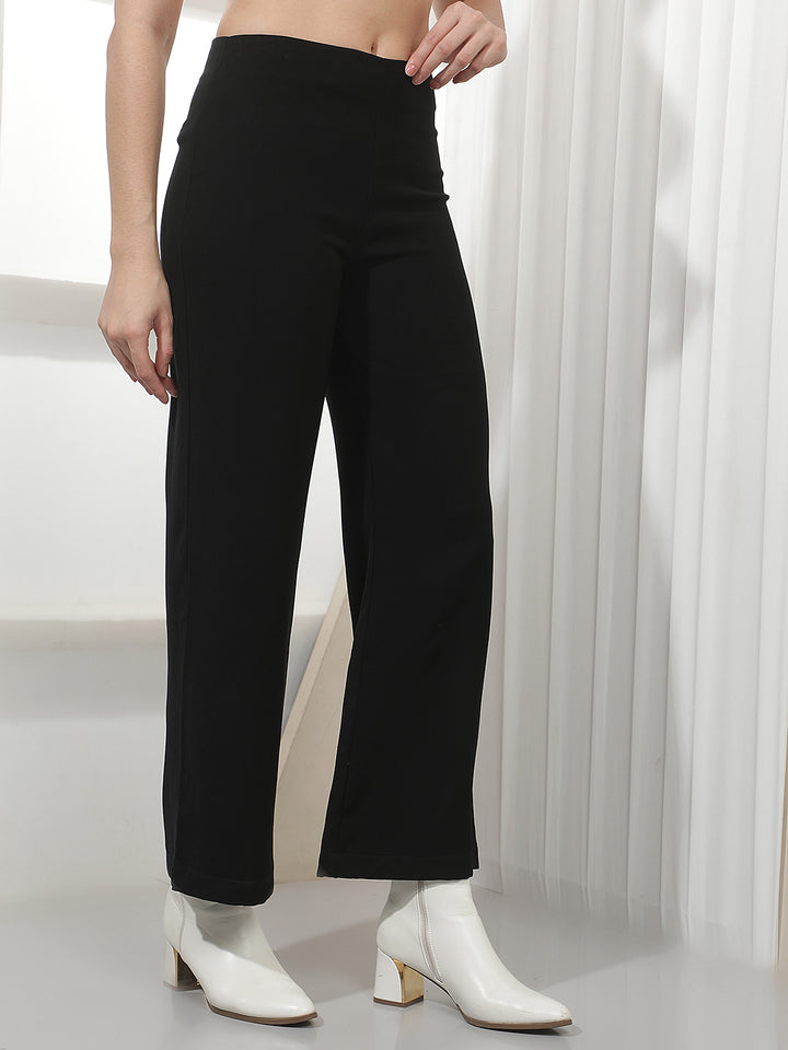 Black Wide Leg Trousers