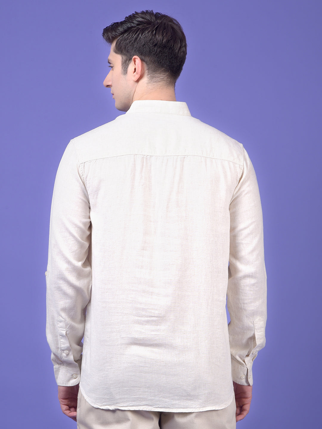 Off White Linen Kurta