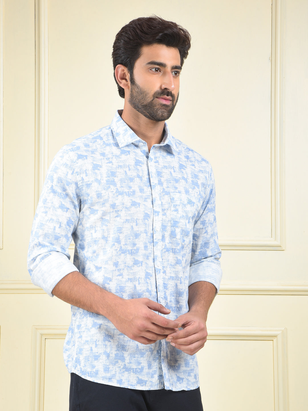 Fresh Look Blue Printed Shirt