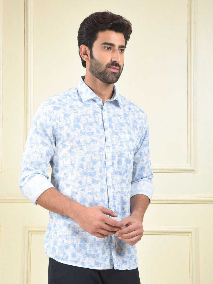 Fresh Look Blue Printed Shirt