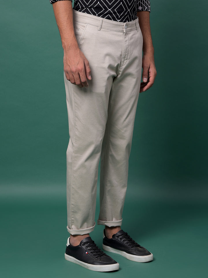 Grey Printed Trousers