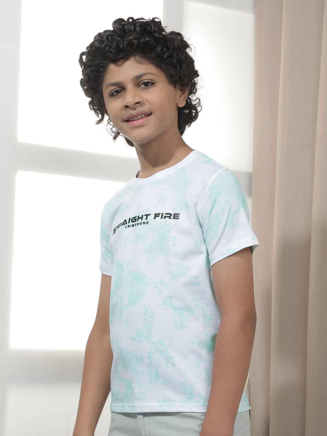 Aqua Bloom Graphic T-Shirt