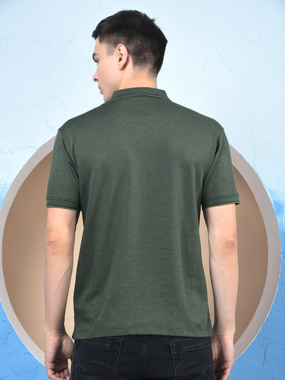 Green Polo Neck T-Shirt