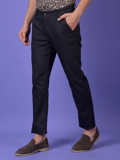 Black Printed Trousers