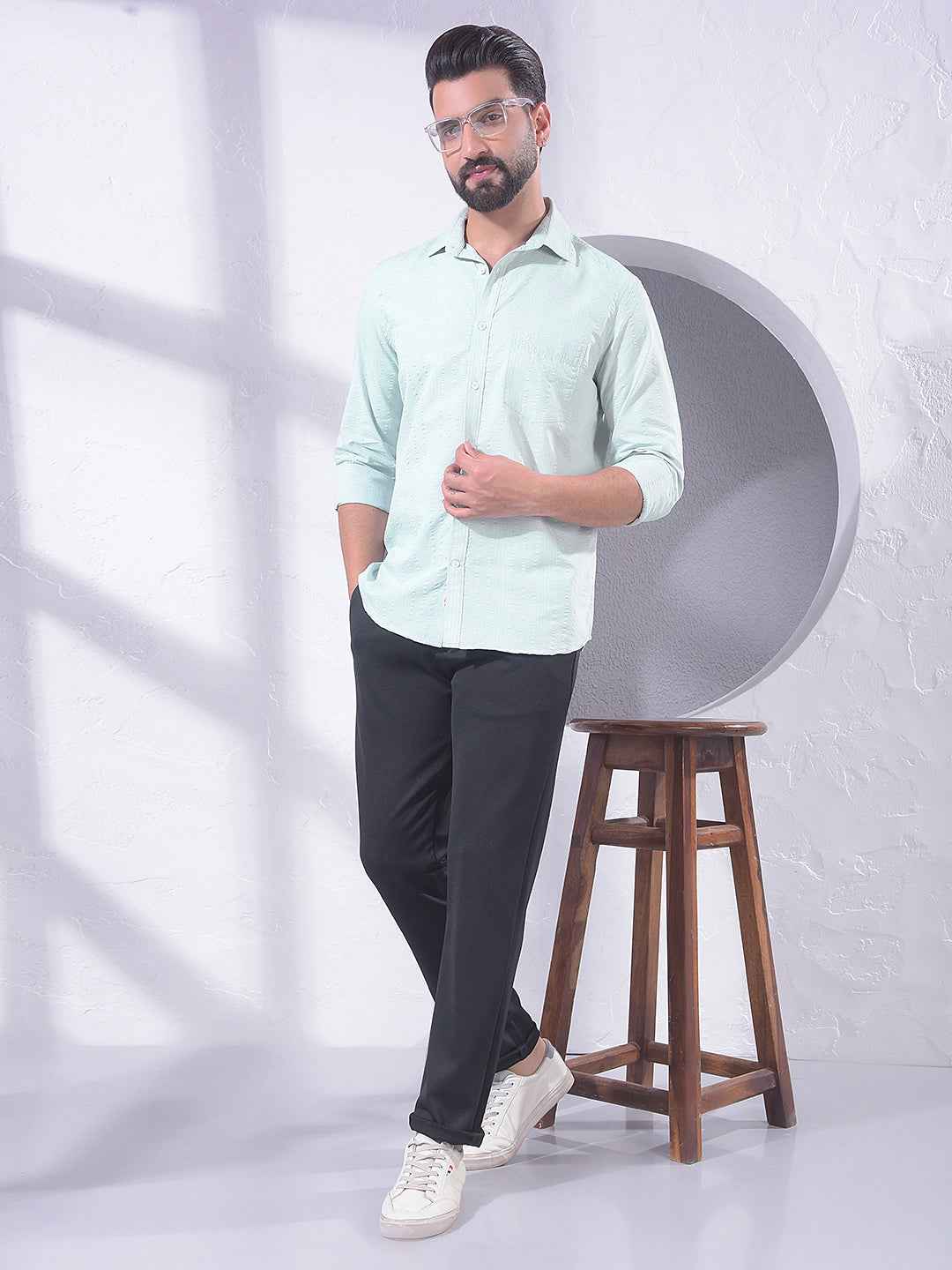 Green Classic Check Shirt