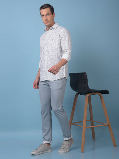 Grey Printed Shirt