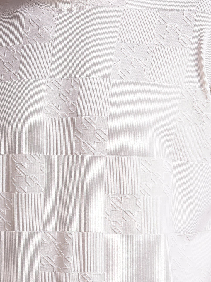 Classic White Jacquard T-Shirt