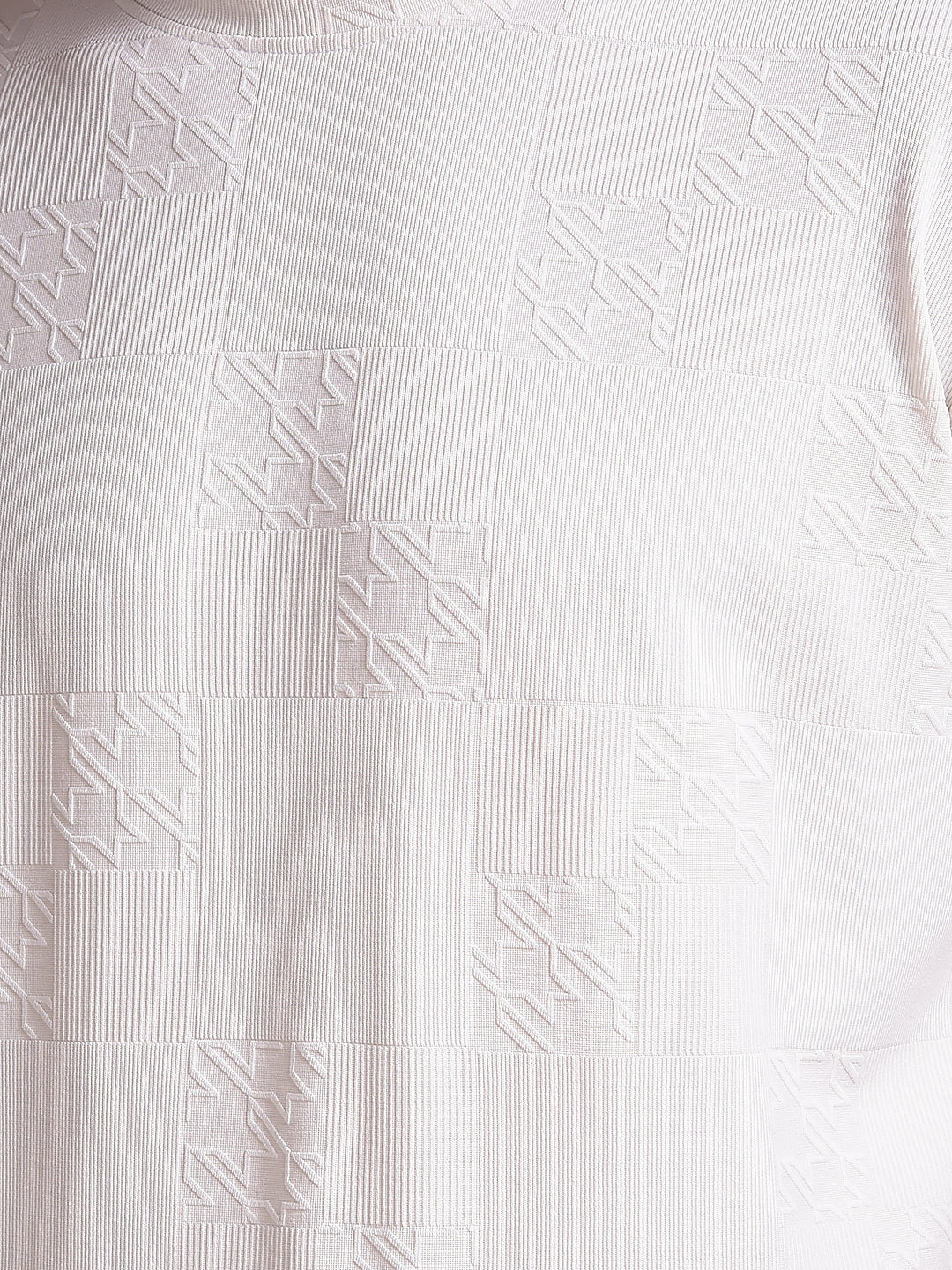 Classic White Jacquard T-Shirt