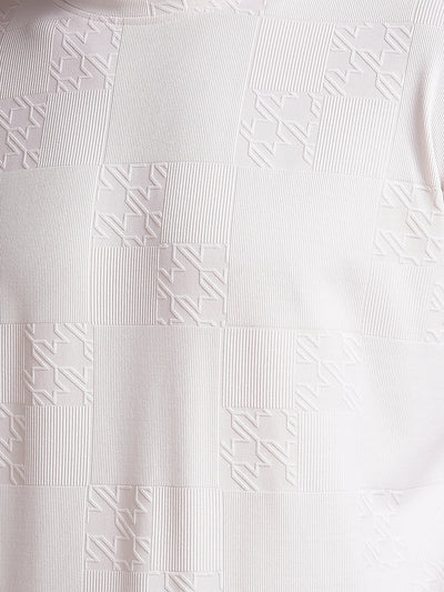 Classic White Jacquard T-Shirt
