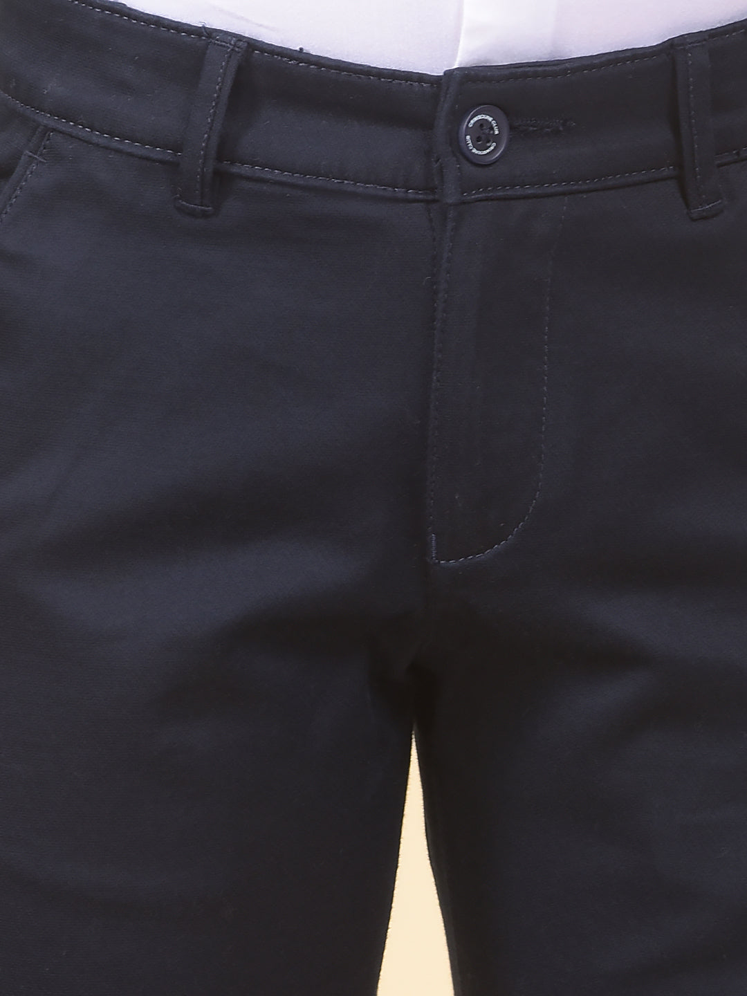 Navy Blue Printed Trousers