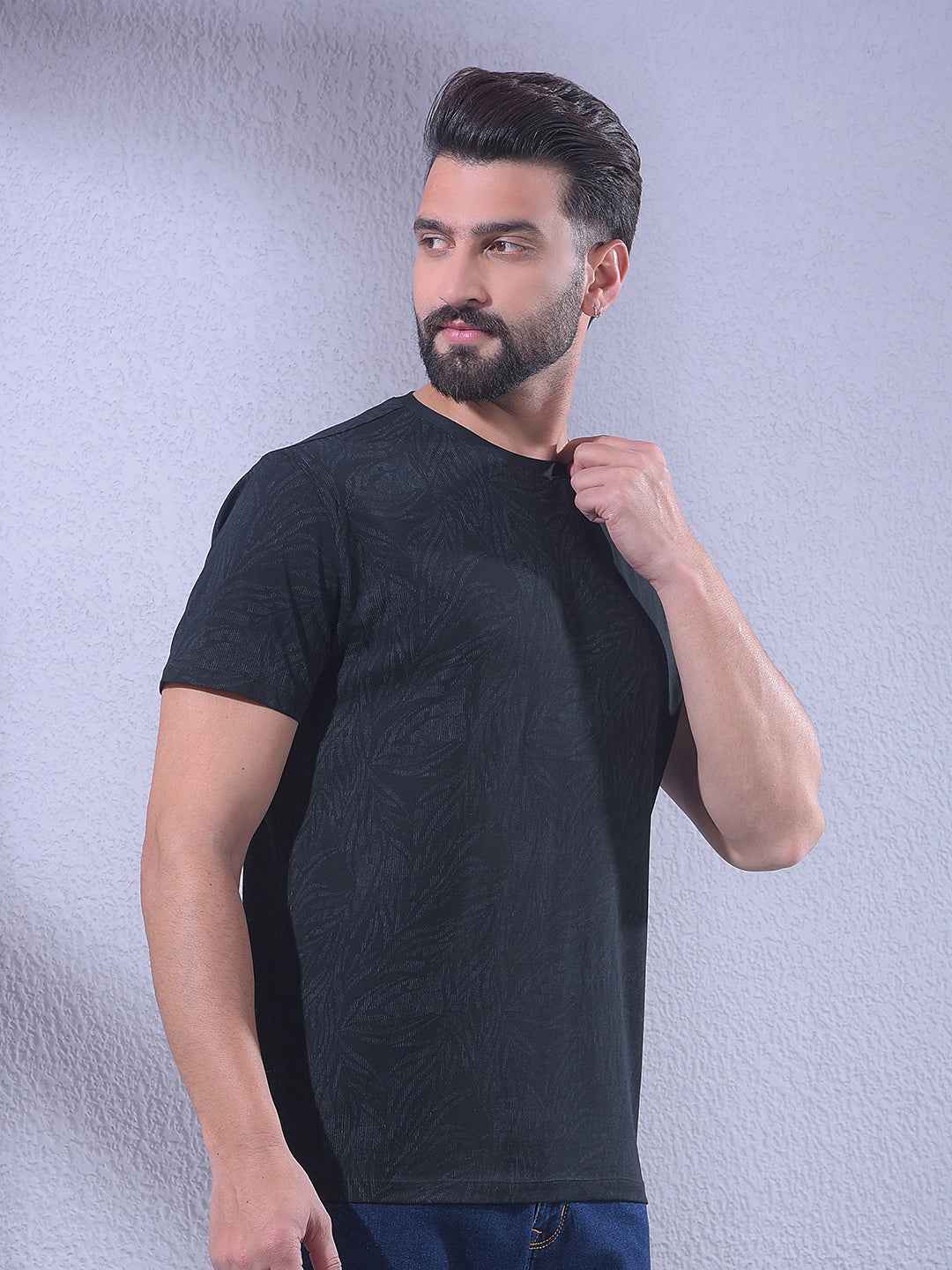 Black Printed T-Shirt