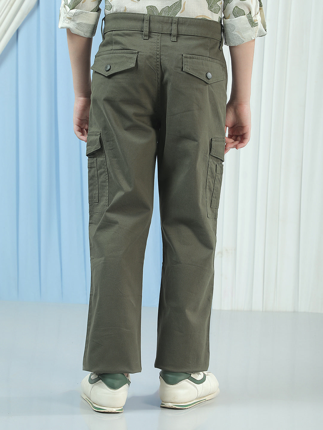Modern Deep Olive Cargo Trousers