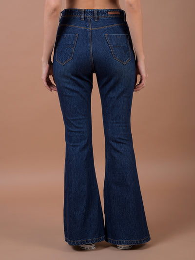 Blue Bootcut 100% Cotton Jeans