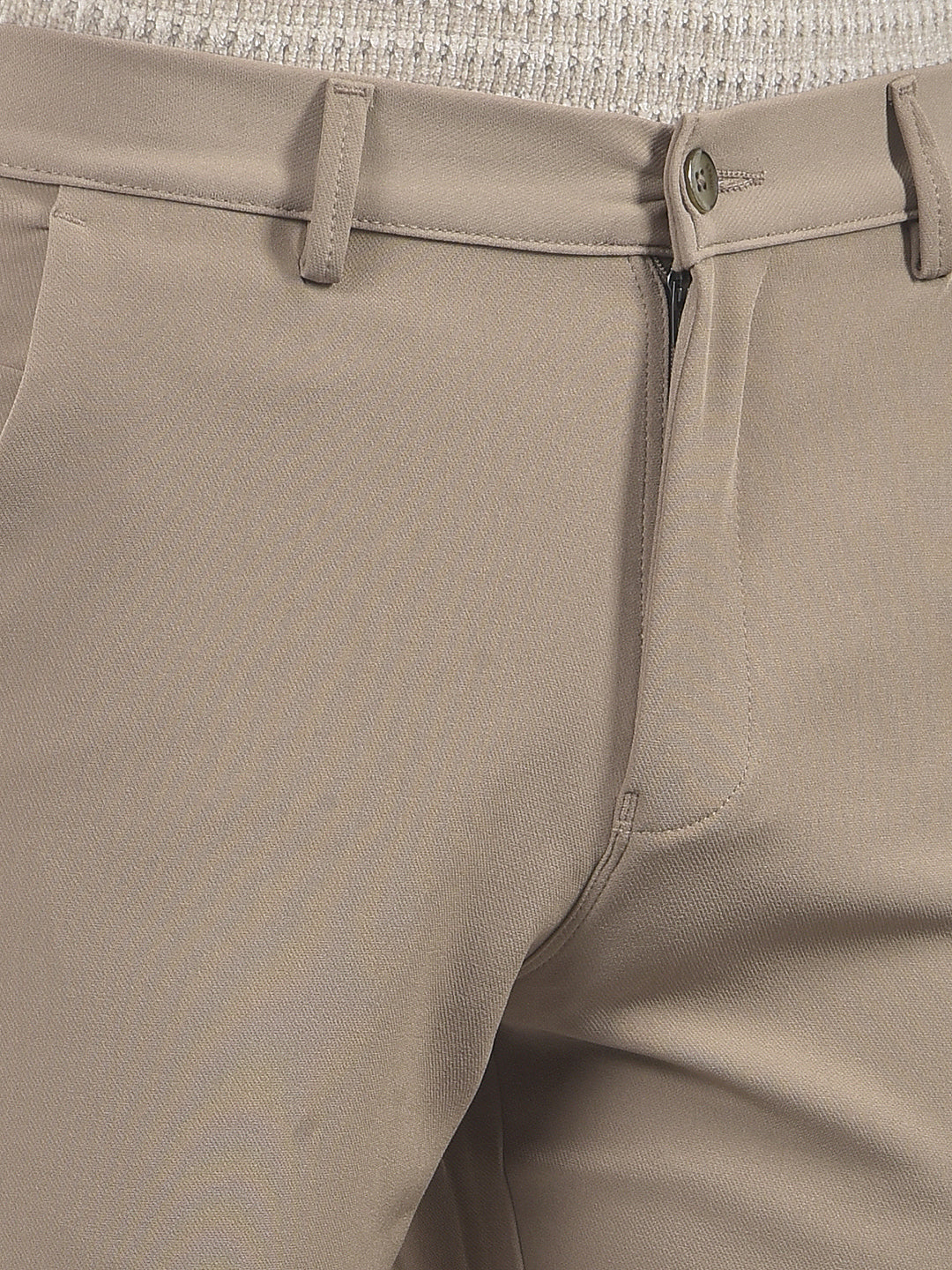 Khaki Korean Fit Trousers
