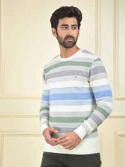 Multi-Color Horizontal Stripes Sweater