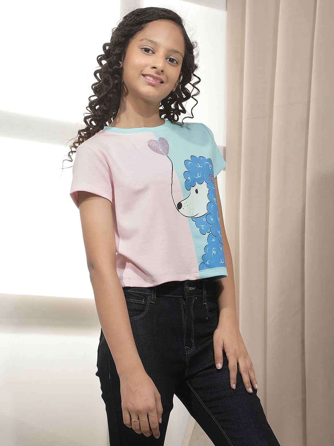 Pink Graphic Print T-Shirt