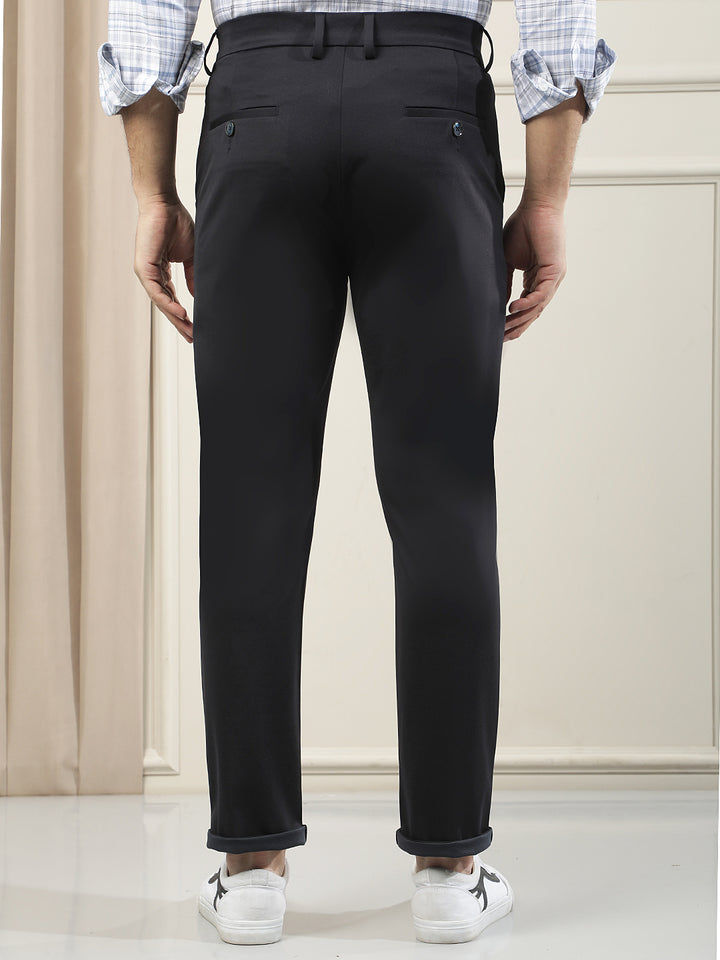 Navy Blue Knitted Trousers