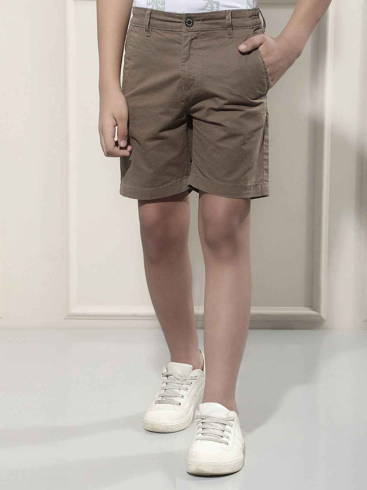 Contemporary Olive 100% Cotton Shorts