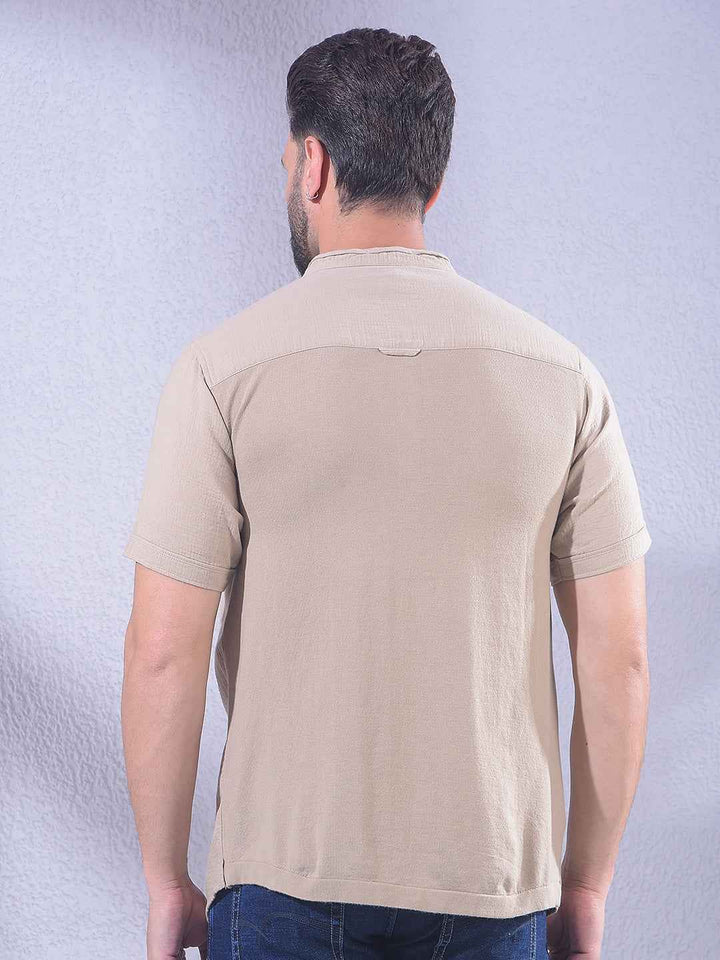 Warm Beige Clean Finish Kurta