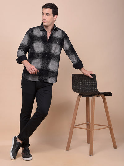 Black Printed Trousers