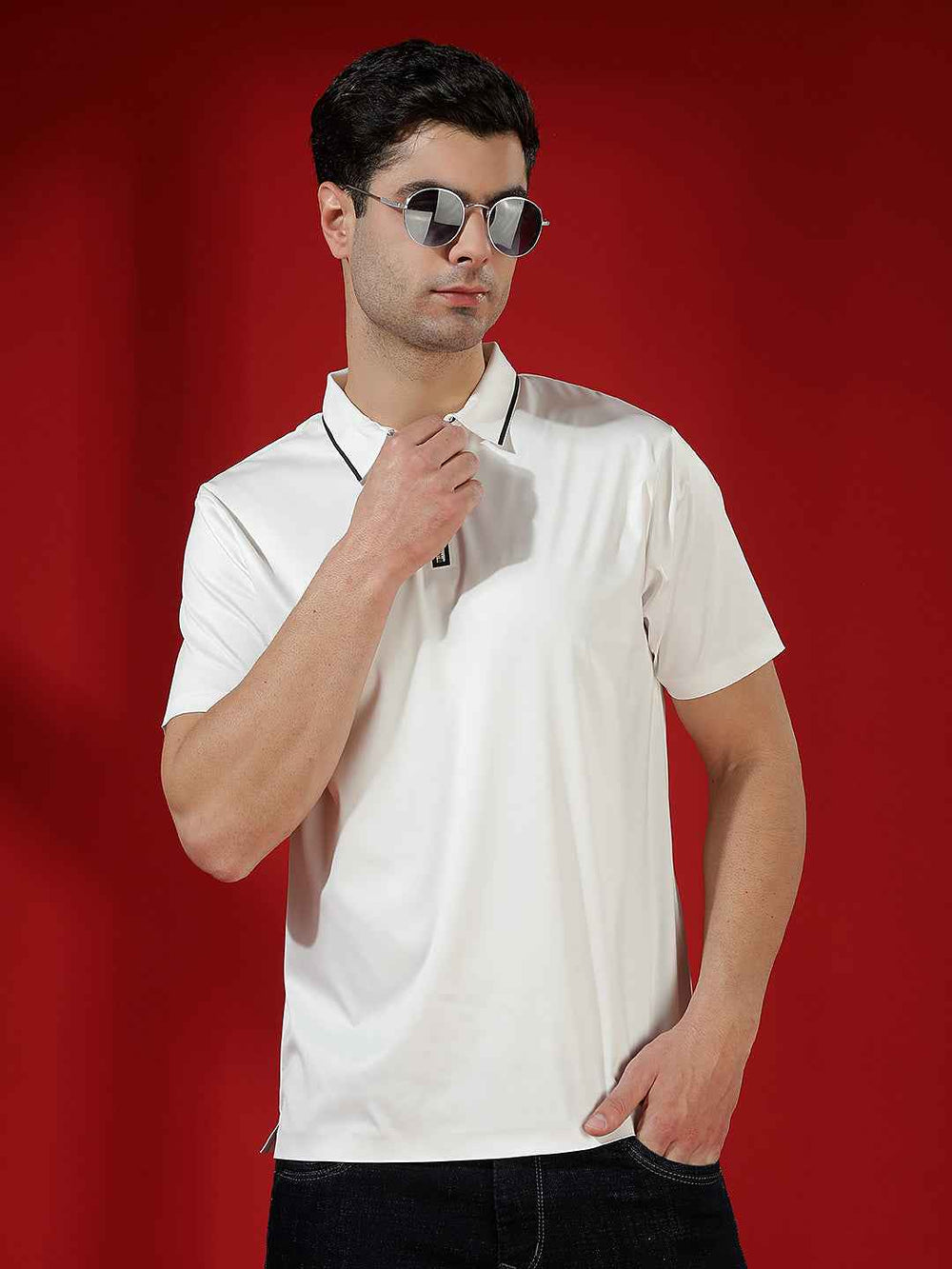 White Essential Polo T-Shirt