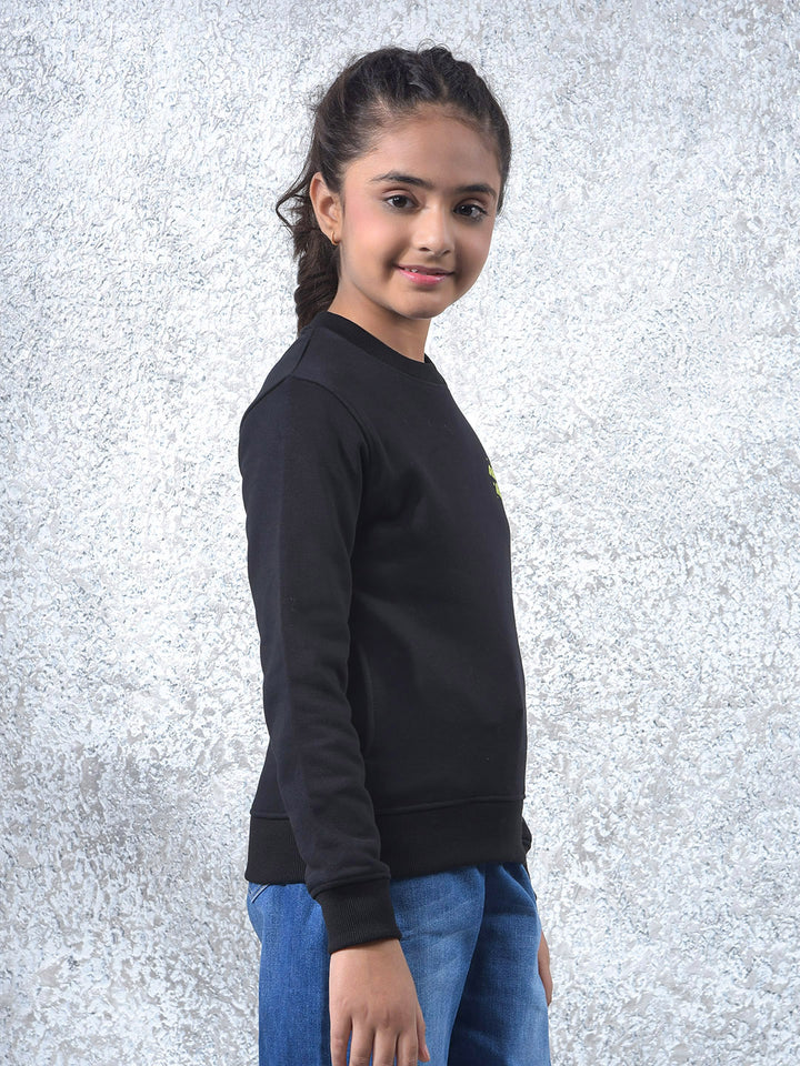 Ultra Soft Black Knitted Sweatshirt