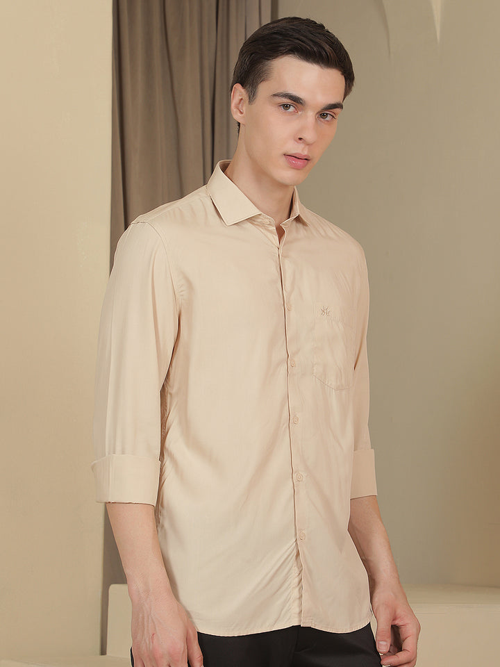 Sand Beige Modal Shirt