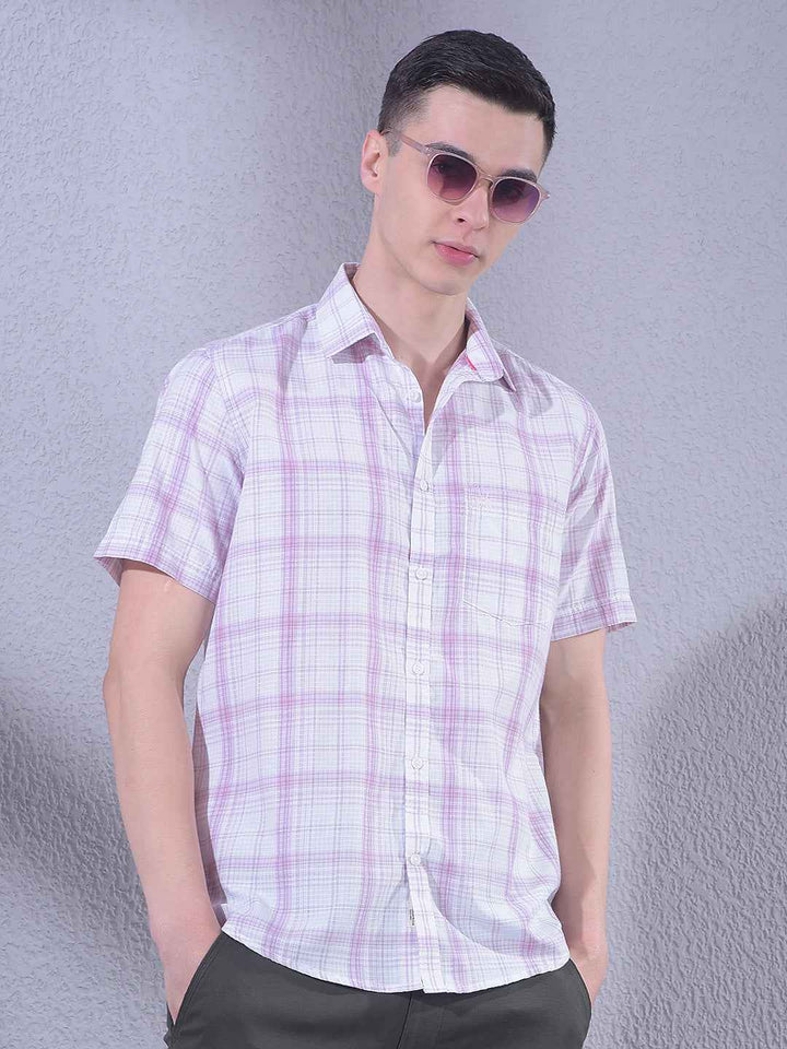Voilet Checked Shirt