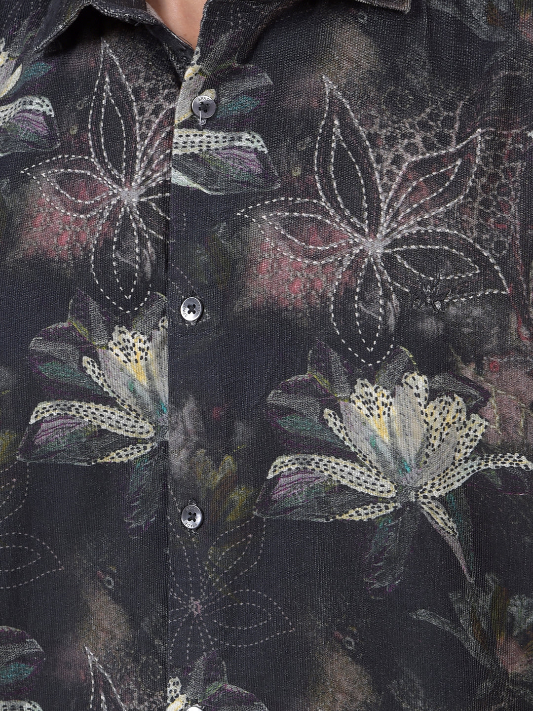 Multi-Color Floral Print 100% Cotton Shirt