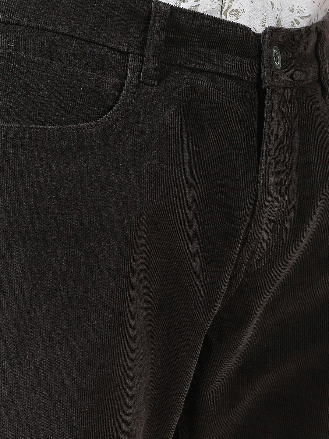 Modern Forest Olive Corduroy Trousers
