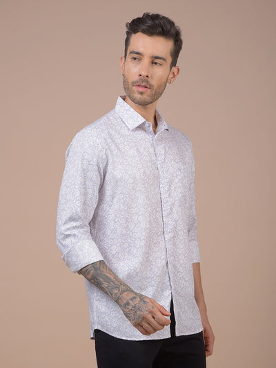 Purple Printed Shirt