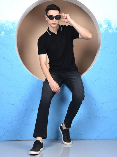 Sleek Silhouette Black Straight Jeans