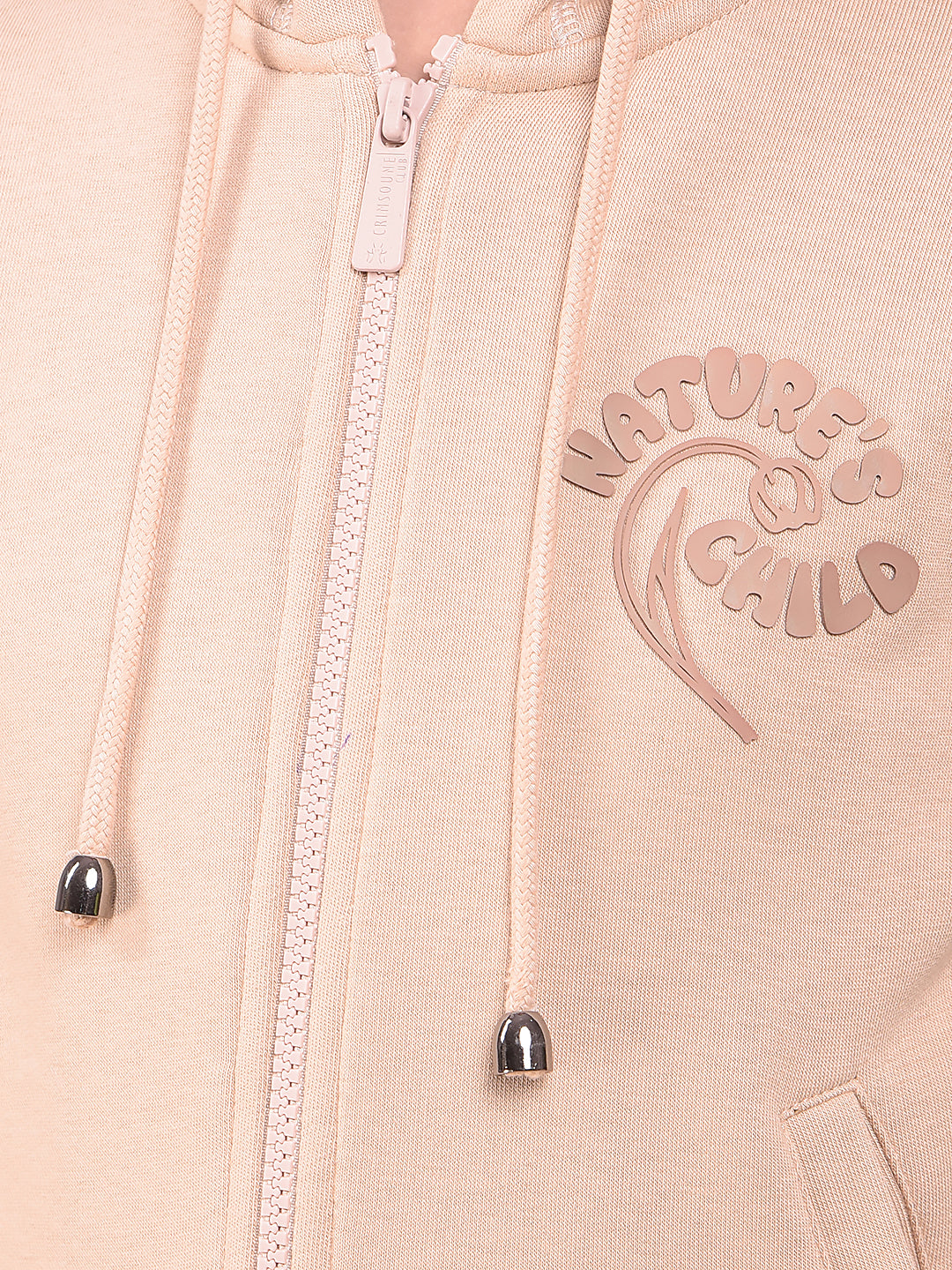 Beige Hooded Neck Sweatshirt