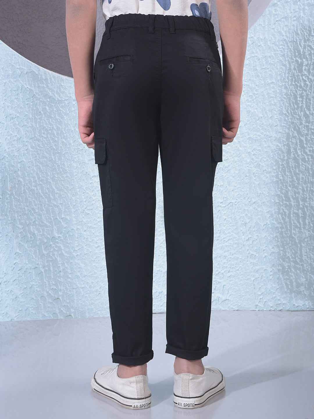 Black Cargo Trousers