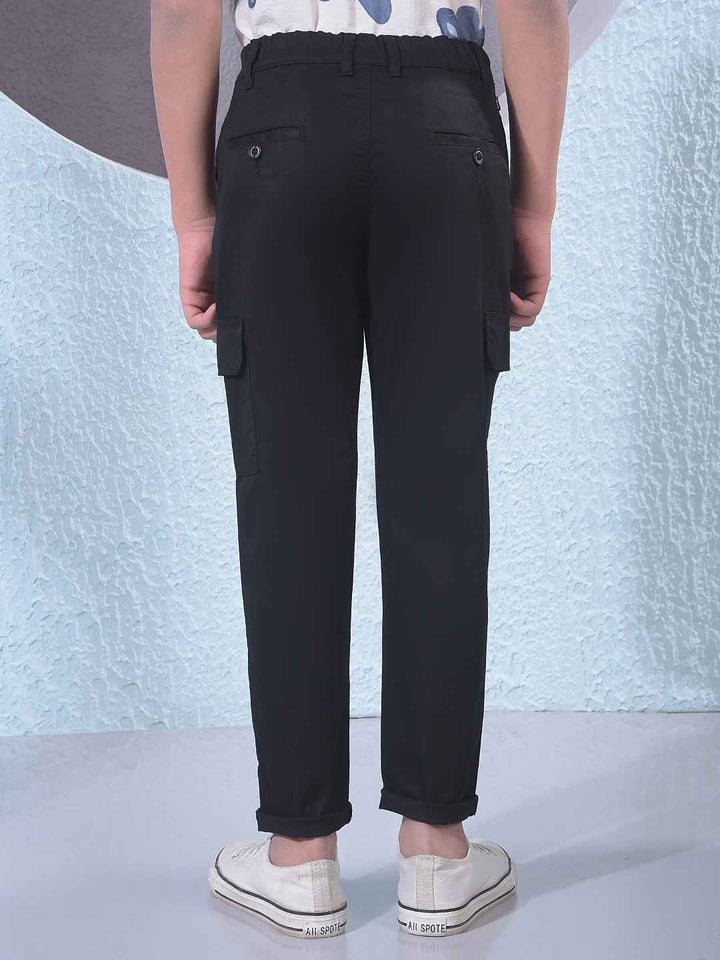 Black Cargo Trousers
