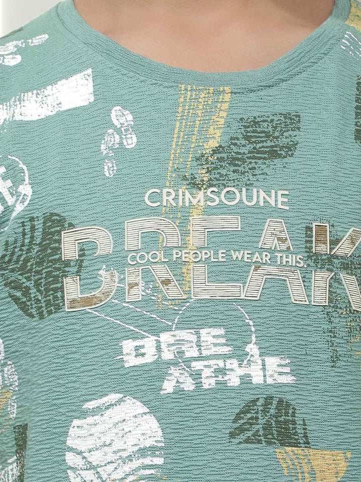 Green Graphic Printed T-Shirt